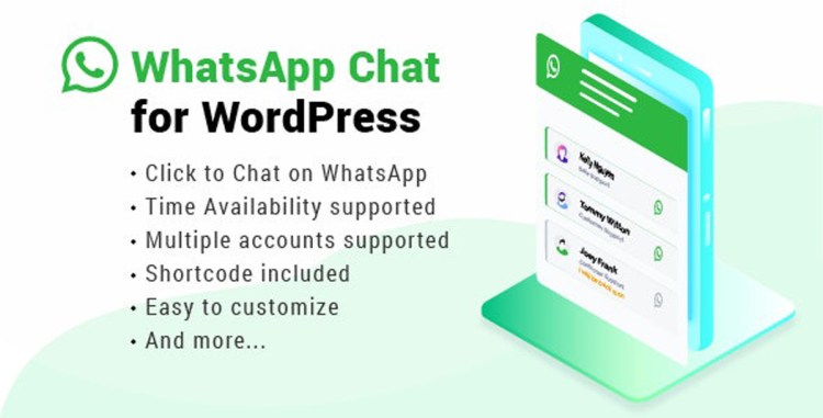 WhatsApp Chat WordPress v2.3.3 – 22800580