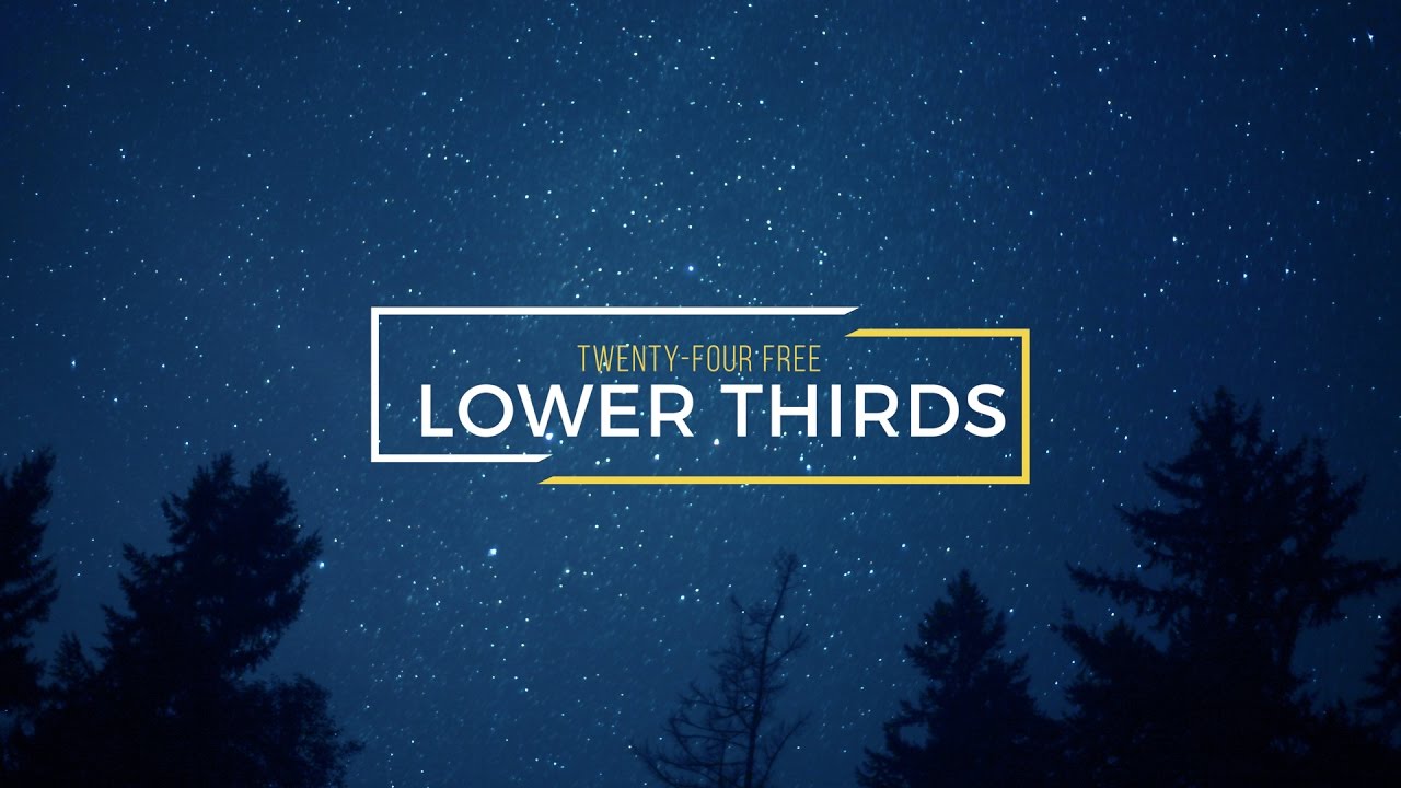 Free 4K Lower Thirds for After Effects