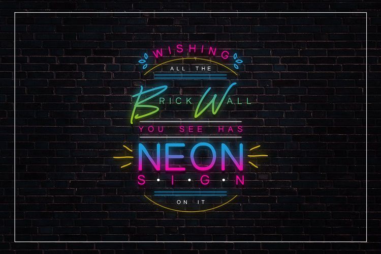 neon font kit